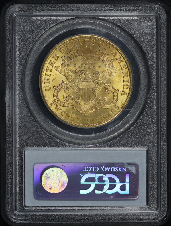 Reverse of this 1904 Liberty Head $20 Type 3 PCGS MS-64 CAC
