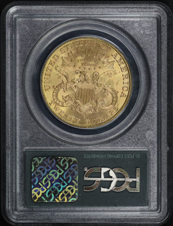 Reverse of this 1904-S Liberty Head $20 Type 3 PCGS MS-63 Old Green Holder