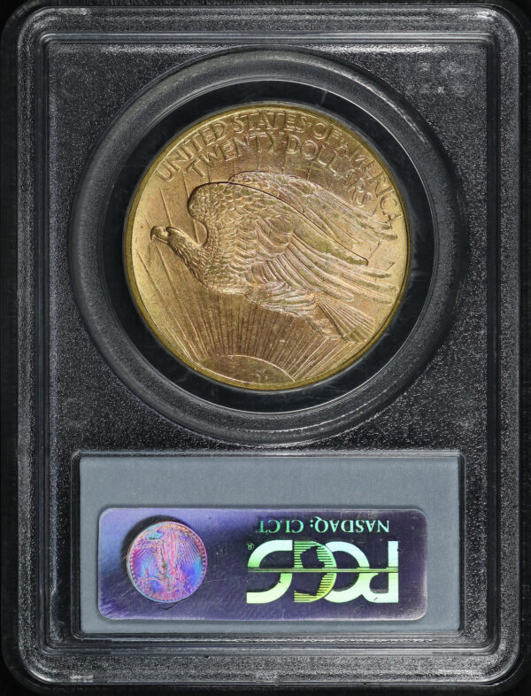 Reverse of this 1908-D St. Gaudens $20 No Motto PCGS MS-65
