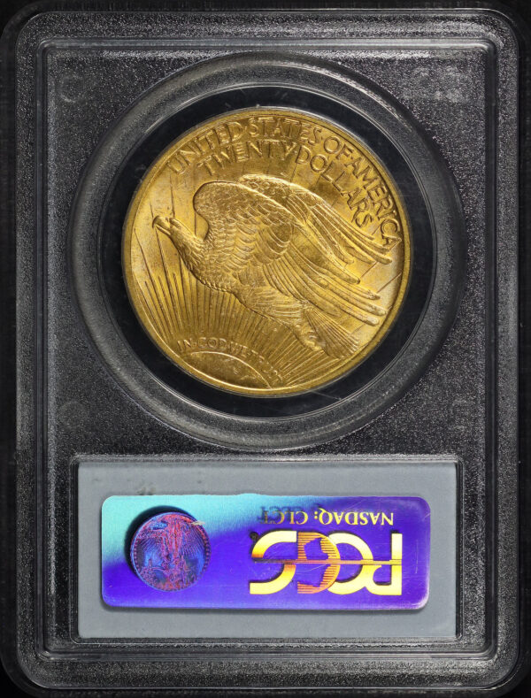 Reverse of this 1908 St. Gaudens $20 Motto PCGS MS-65