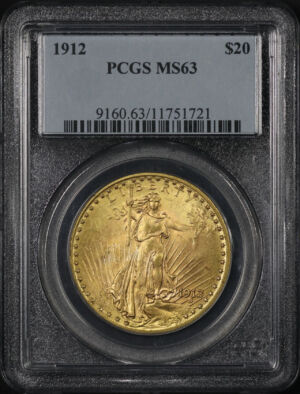 Obverse of this 1912 St. Gaudens $20 PCGS MS-63