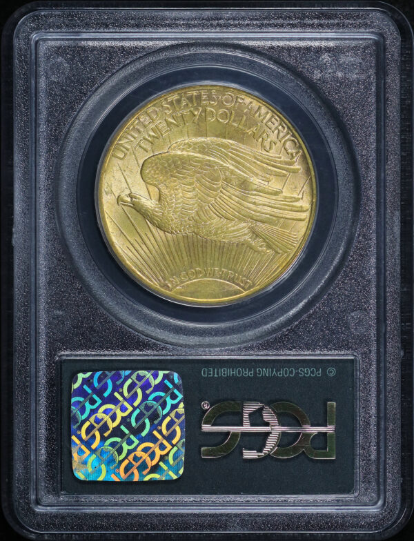 Reverse of this 1913-S St. Gaudens $20 PCGS MS-63