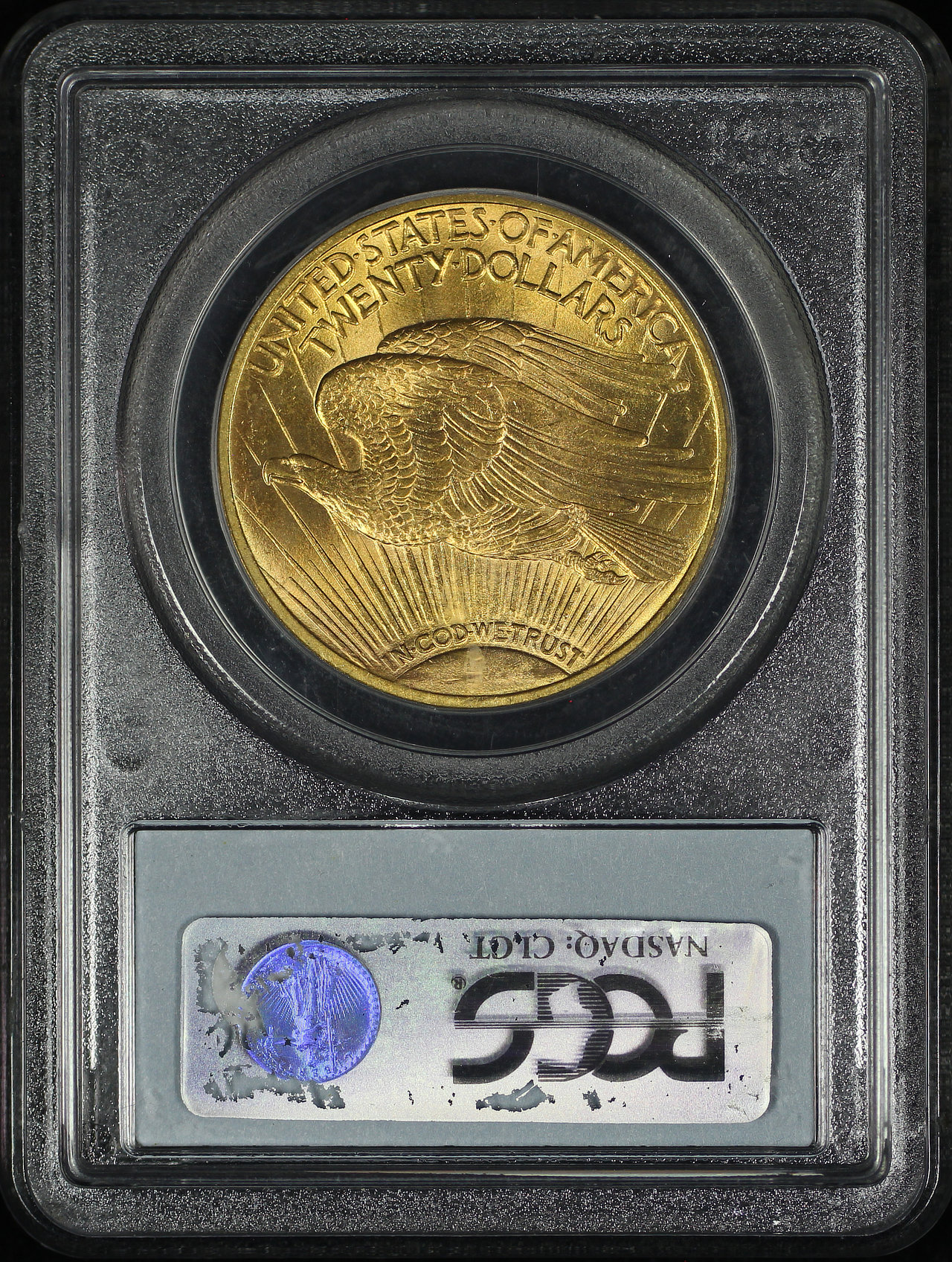 Reverse of this 1914-S St. Gaudens $20 PCGS MS-65