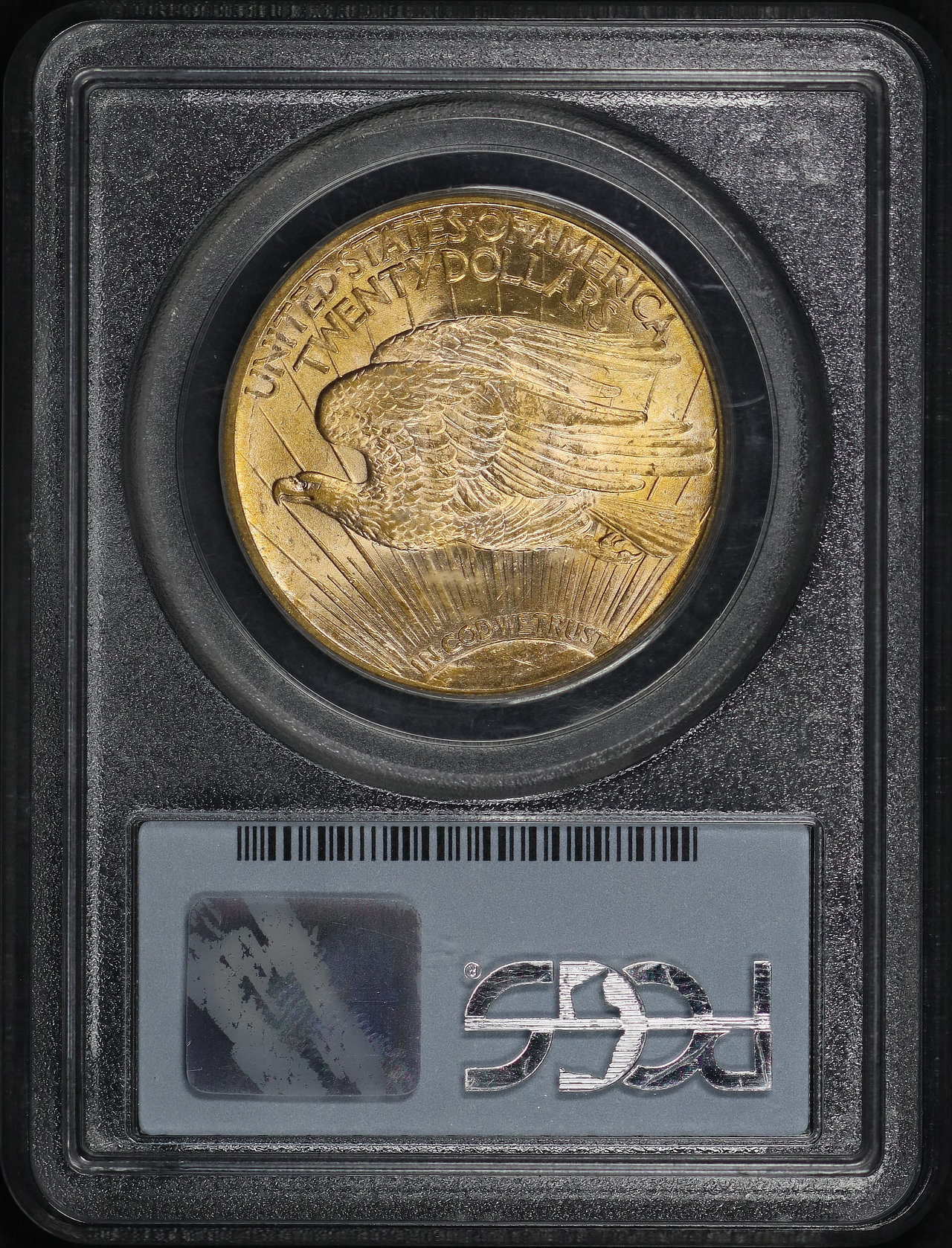 Reverse of this 1922 St. Gaudens $20 PCGS MS-62