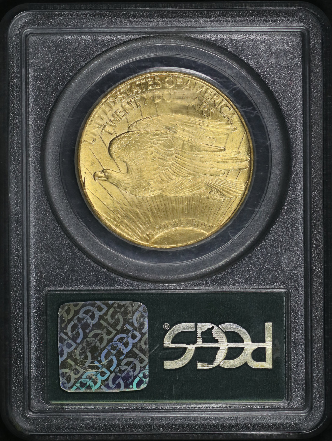 Reverse of this 1924 St. Gaudens $20 PCGS MS-62 Old Green Holder