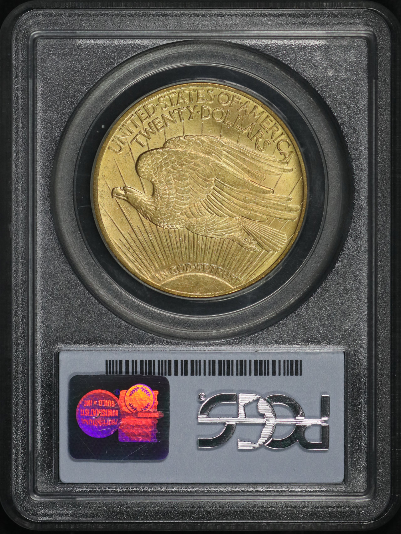 Reverse of this 1924 St. Gaudens $20 PCGS MS-62