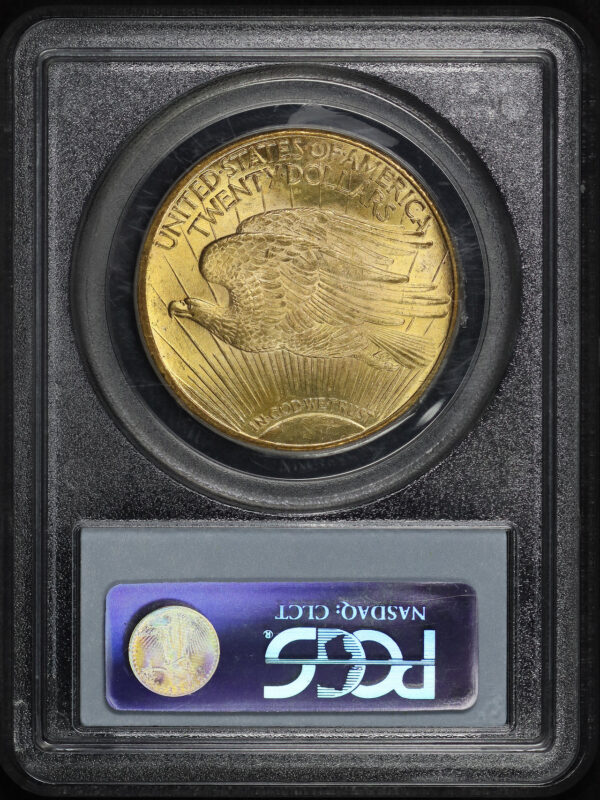 Reverse of this 1924 St. Gaudens $20 PCGS MS-62