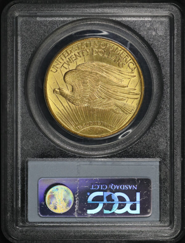 Reverse of this 1924 St. Gaudens $20 PCGS MS-63
