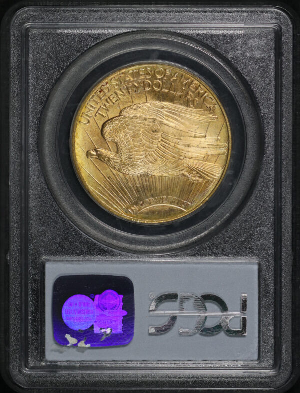Reverse of this 1924 St. Gaudens $20 PCGS MS-66