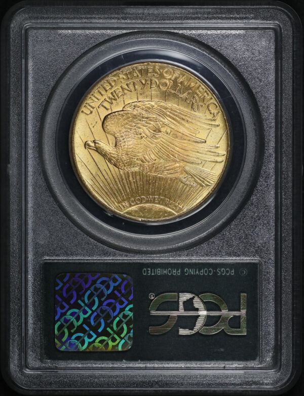 Reverse of this 1926 St. Gaudens $20 PCGS MS-64 Old Green Holder