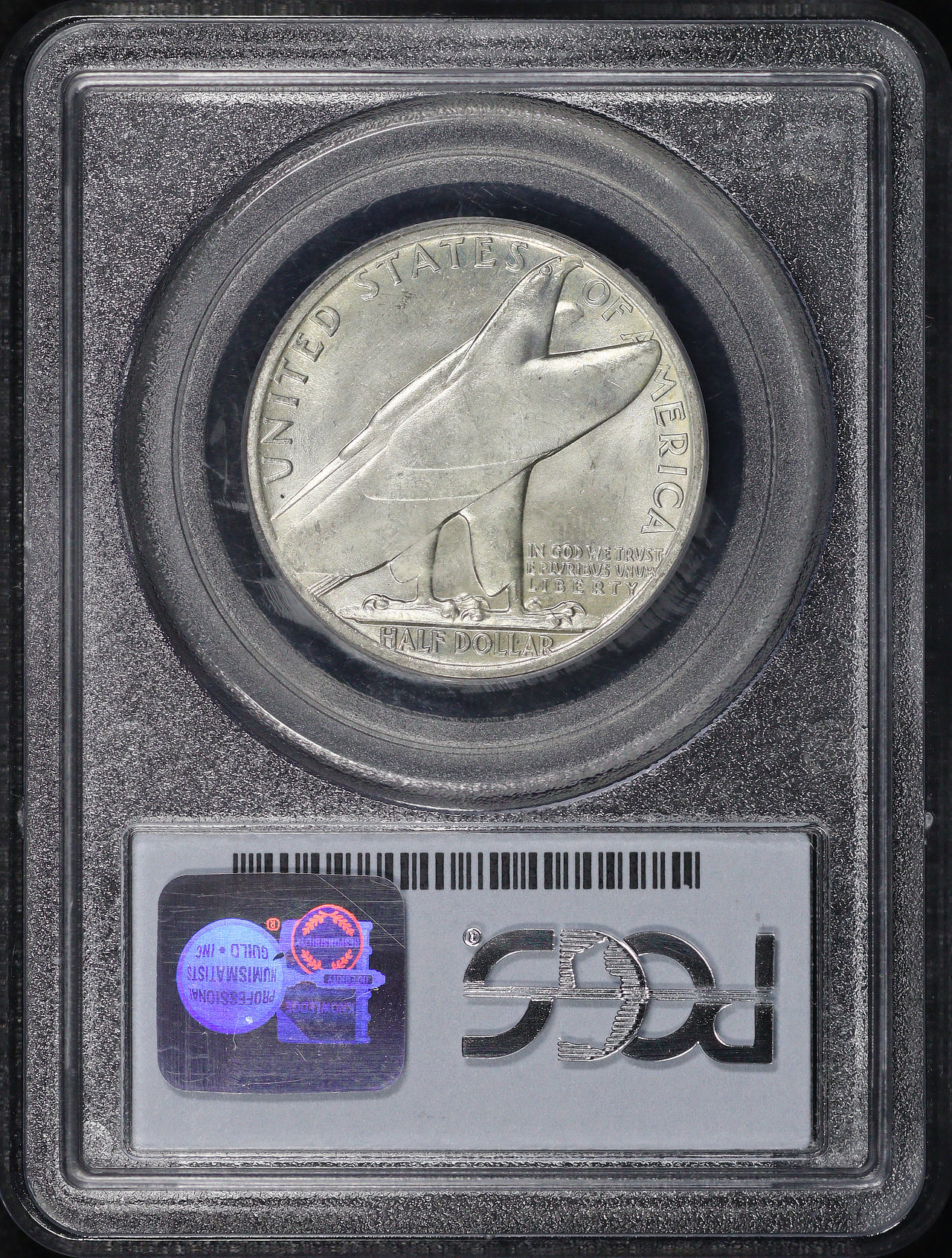 Reverse of this 1936 50C Bridgeport Silver Commemorative PCGS MS-66