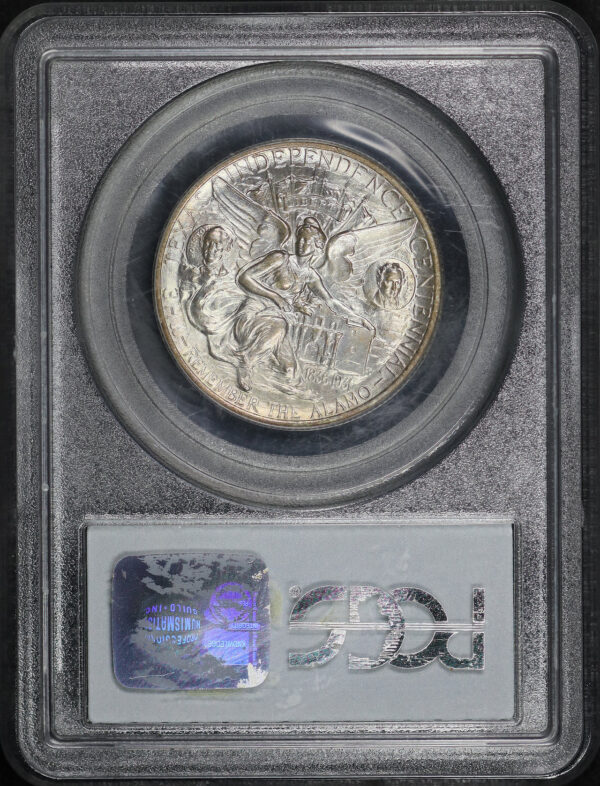 Reverse of this 1935 50C Texas Silver Commemorative PCGS MS-64