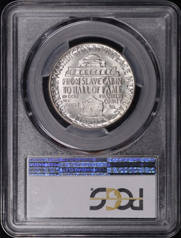Reverse of this 1946-D 50C Booker T. Washington Silver Commemorative PCGS MS-64