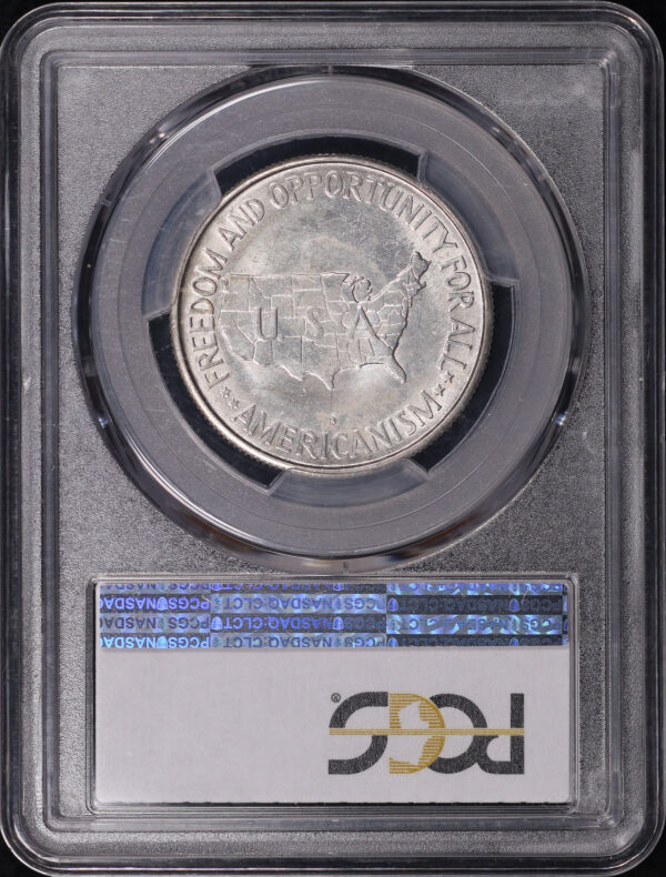 Reverse of this 1954-S 50C Washington-Carver Silver Commemorative PCGS MS-64
