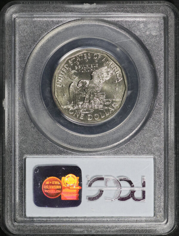 Reverse of this 1999-D Susan B. Anthony Dollar PCGS MS-68