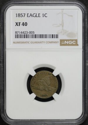 Obverse of this 1857 Flying Eagle Cent NGC XF-40