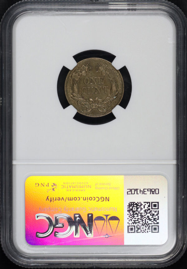 Reverse of this 1857 Flying Eagle Cent NGC AU-55