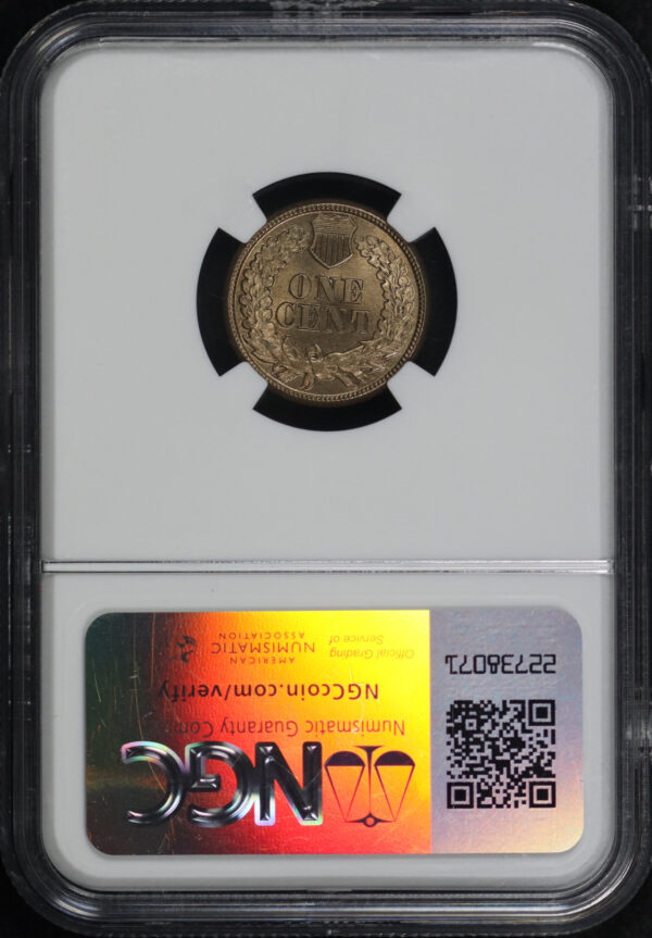 Reverse of this 1860 Indian Cent NGC MS-66