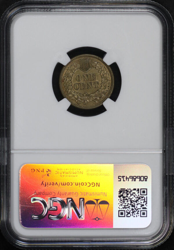 Reverse of this 1862 Indian Cent NGC AU-58