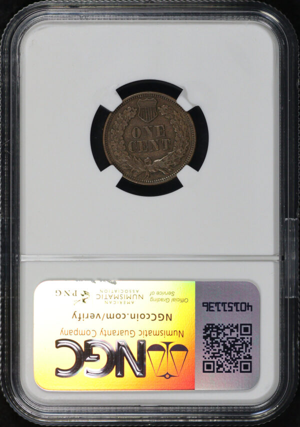 Reverse of this 1868 Indian Cent NGC XF-45 BN