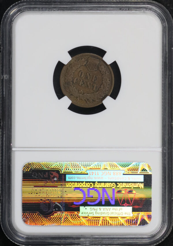 Reverse of this 1870 Indian Cent NGC VF-20 BN
