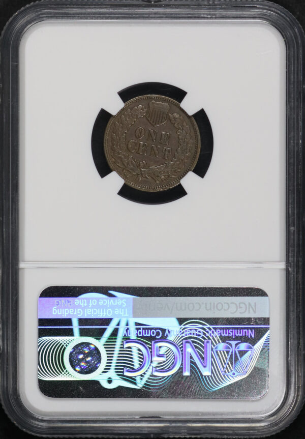 Reverse of this 1870 Indian Cent NGC XF-45 BN