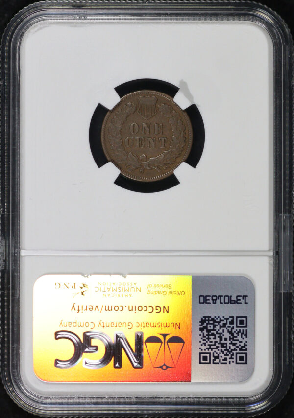 Reverse of this 1875 Indian Cent NGC VF-35 BN