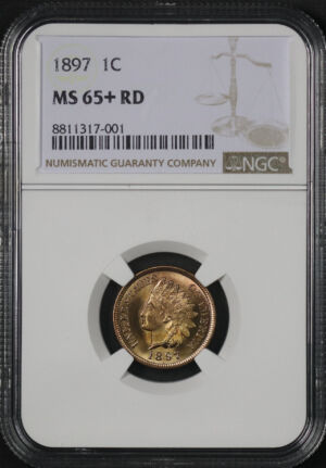 Obverse of this 1897 Indian Cent NGC MS-65+ RD