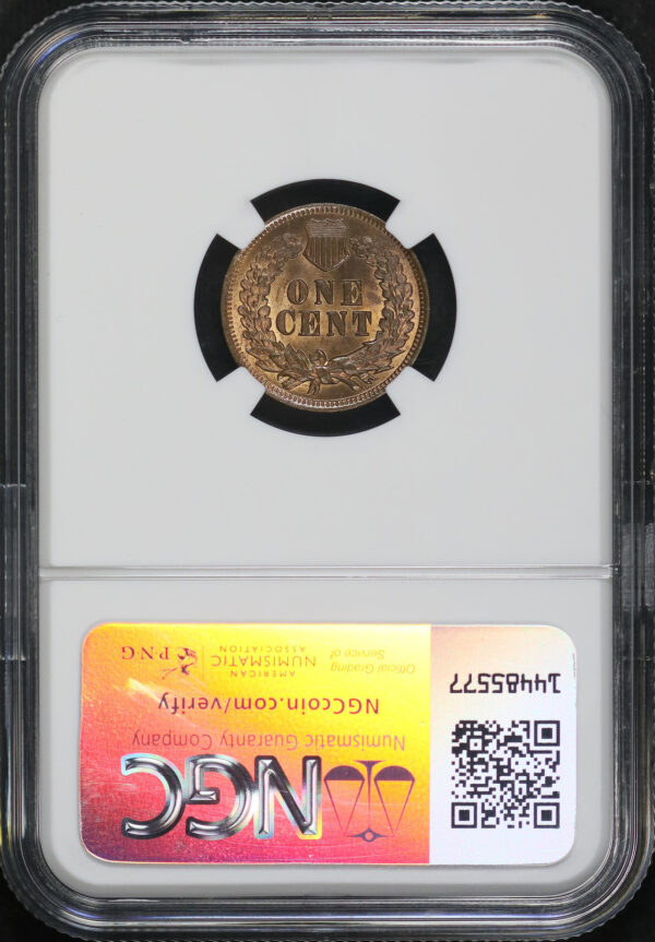 Reverse of this 1905 Indian Cent NGC MS-64 RB