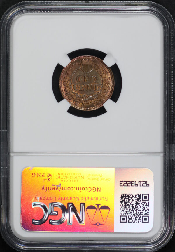 Reverse of this 1907 Indian Cent NGC MS-64 RB