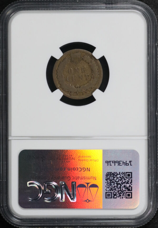 Reverse of this 1908-S Indian Cent NGC G-6 BN
