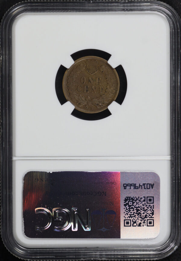 Reverse of this 1908-S Indian Cent NGC VF-25 BN