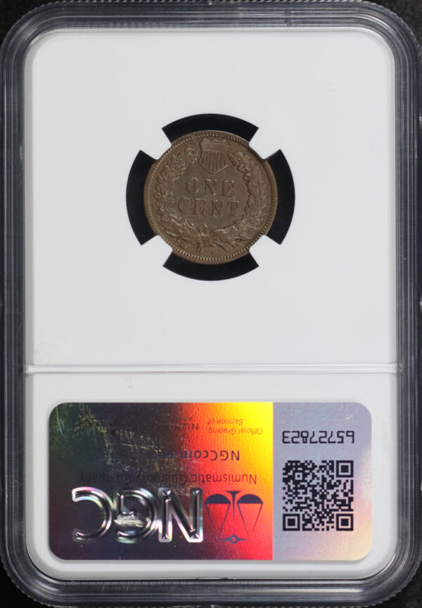 Reverse of this 1908-S Indian Cent NGC VF-30 BN