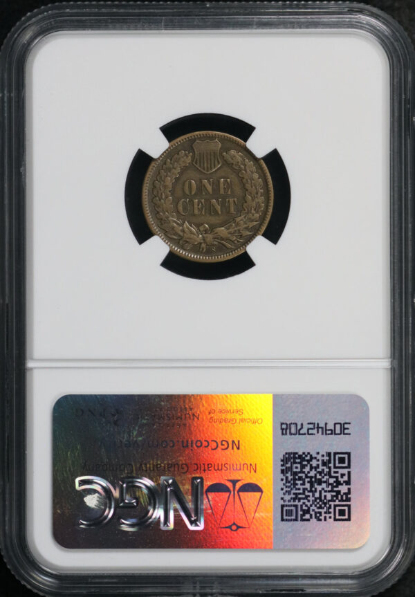 Reverse of this 1908-S Indian Cent NGC VF-30 BN