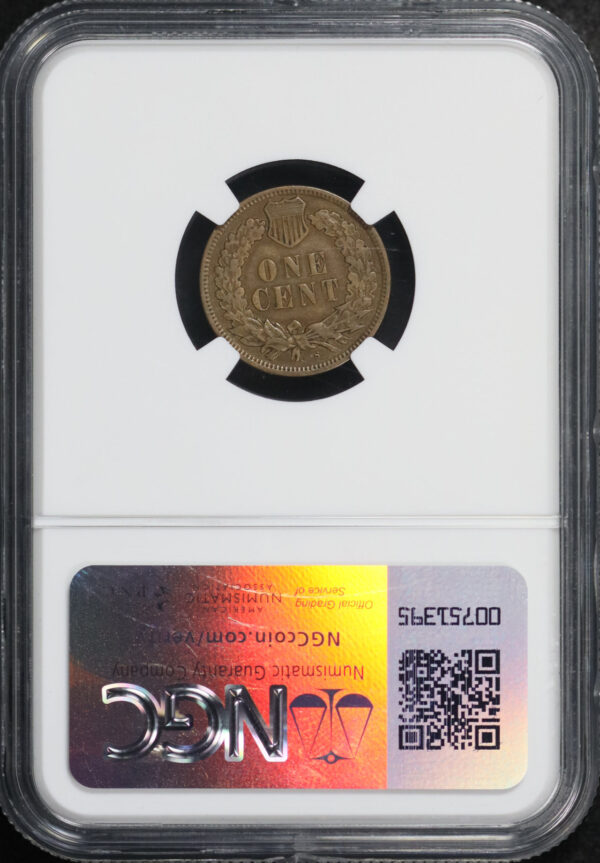 Reverse of this 1908-S Indian Cent NGC VF-30 BN