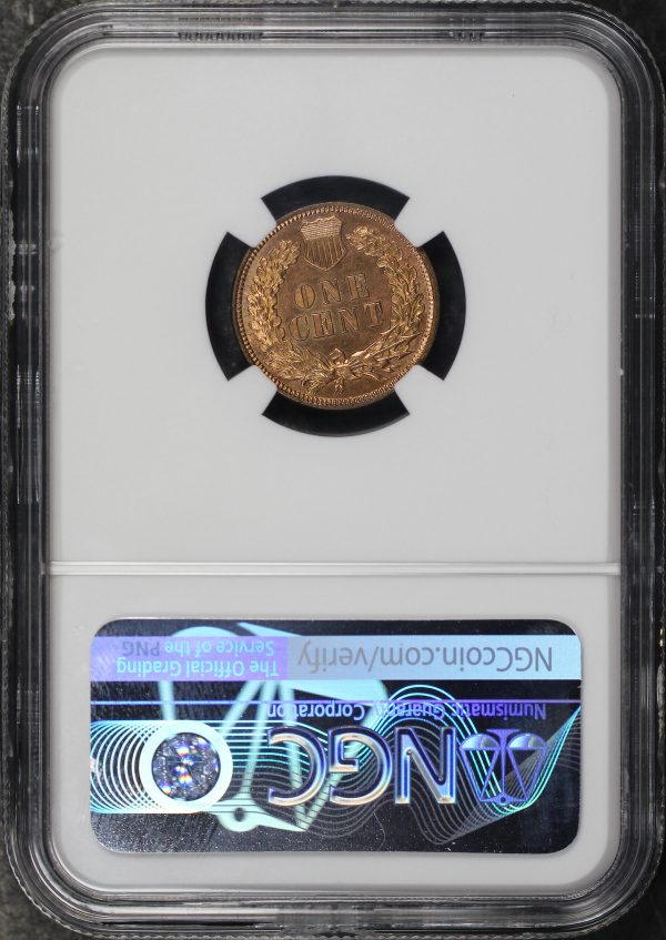 Reverse of this 1872 Indian Cent NGC PF-65 RD