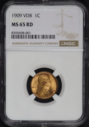 Obverse of this 1909 VDB Lincoln Cent Wheat Reverse NGC MS-65 RD