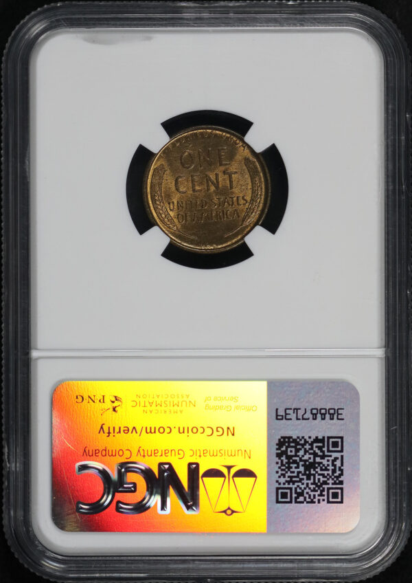 Reverse of this 1909-S VDB Lincoln Cent Wheat Reverse NGC MS-65 RB