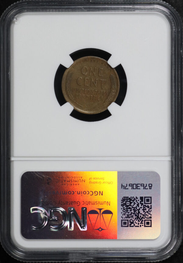 Reverse of this 1909-S Lincoln Cent Wheat Reverse NGC VF-25 BN