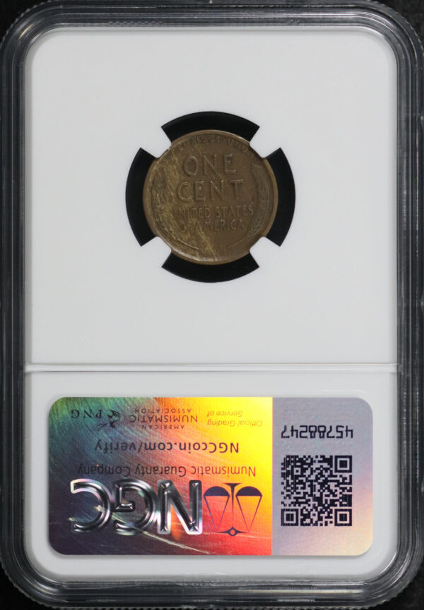 Reverse of this 1909-S Lincoln Cent Wheat Reverse NGC VF-25 BN
