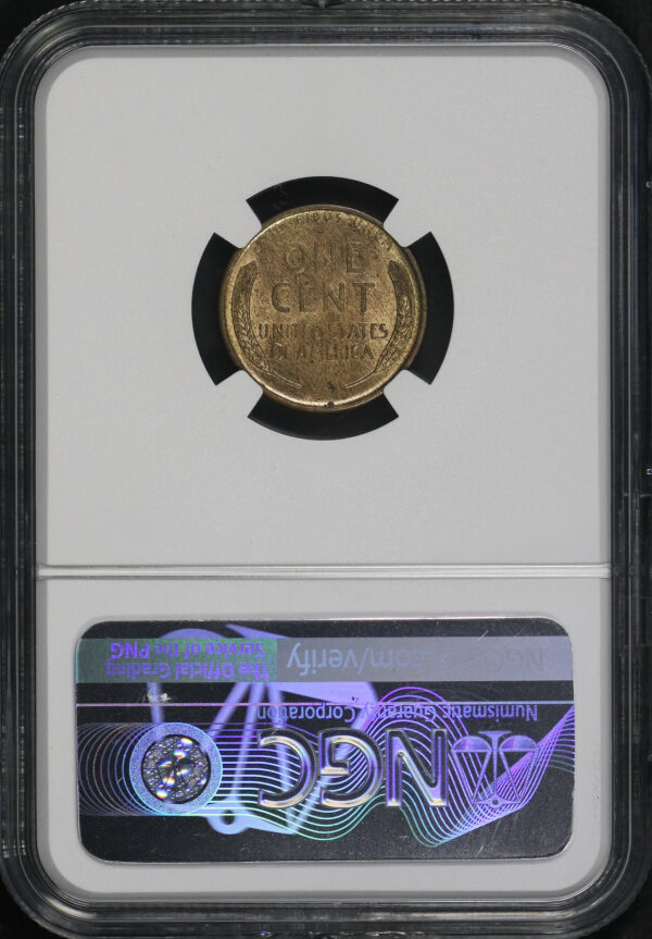 Reverse of this 1909-S Lincoln Cent Wheat Reverse NGC MS-63 RB
