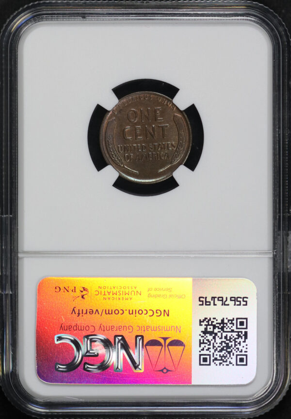 Reverse of this 1916-D Lincoln Cent Wheat Reverse NGC MS-64 BN