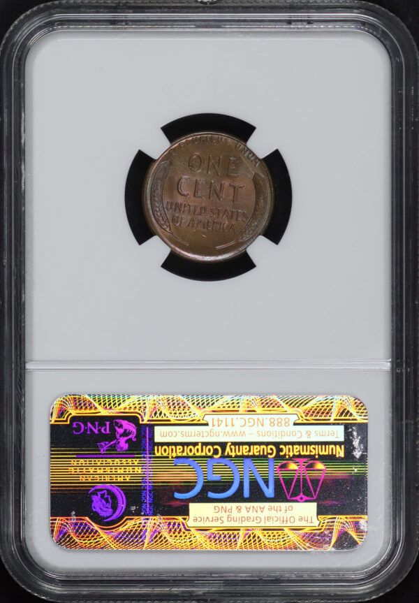 Reverse of this 1916-S Lincoln Cent Wheat Reverse NGC MS-64 RB