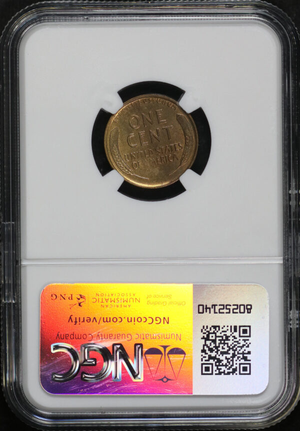 Reverse of this 1919-S Lincoln Cent Wheat Reverse NGC MS-63 RB
