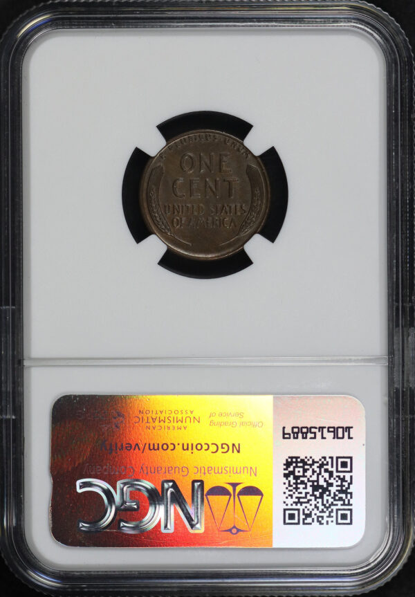 Reverse of this 1924-S Lincoln Cent Wheat Reverse NGC MS-63 RB