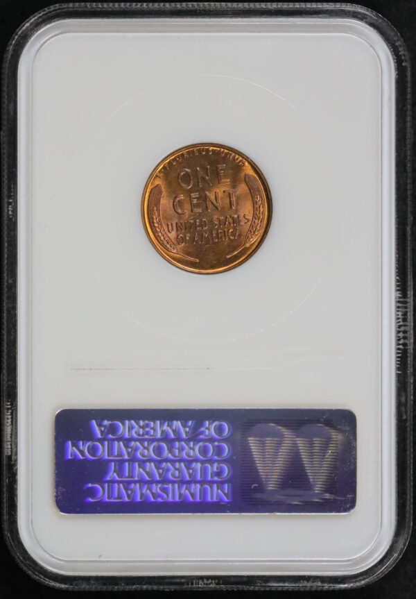 Reverse of this 1930 Lincoln Cent Wheat Reverse NGC MS-66 RD Old Fatty Holder