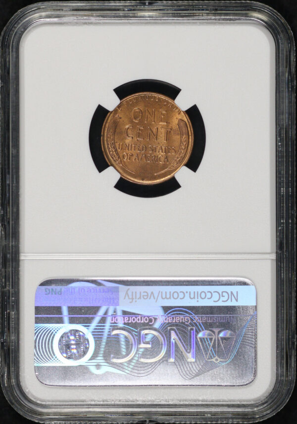 Reverse of this 1931-S Lincoln Cent Wheat Reverse NGC MS-63 RB