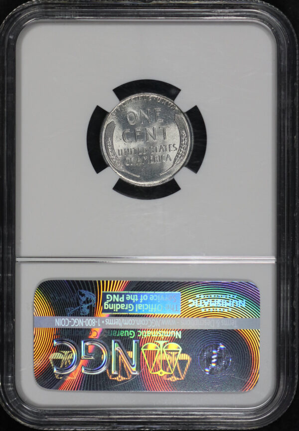 Reverse of this 1943 Lincoln Cent Wheat Reverse NGC MS-67