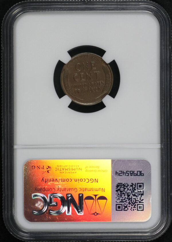 Reverse of this 1955 Doubled Die Obv Lincoln Cent Wheat Reverse NGC AU-53 BN