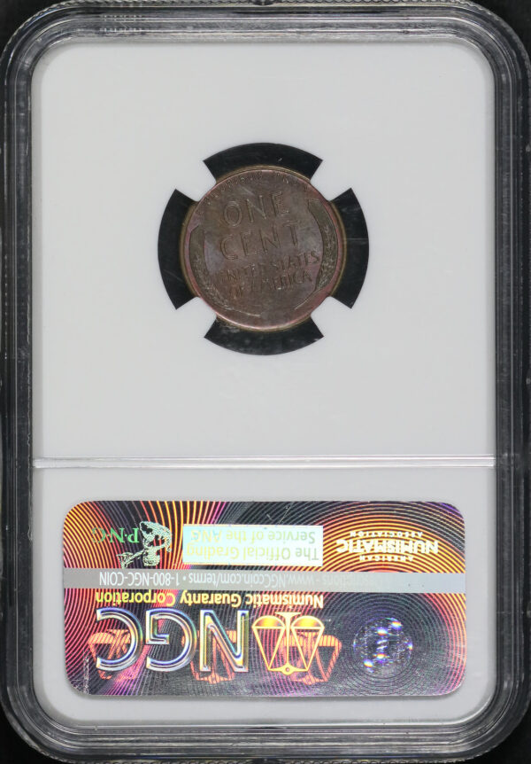 Reverse of this 1955 Doubled Die Obv Lincoln Cent Wheat Reverse Obverse NGC MS-62 BN